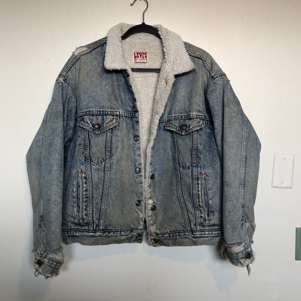 Vintage Distressed Denim Jacket